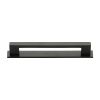Heritage Brass Cabinet Pull Metro Design with Plate 160mm CTC Matt Bronze Finish