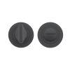 Zoo Hardware Turn & release on round rose - Oscuro Matt Black