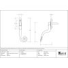 Pewter Large 16mm Monkeytail Espag - RH