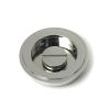 Polished Marine SS (316) 60mm Art Deco Round Pull - Privacy Set
