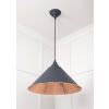 Smooth Copper Hockley Pendant in Slate