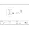 Pewter Prestbury Quadrant Fastener - Narrow