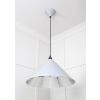 Hammered Nickel Hockley Pendant in Birch