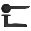 Zoo Hardware Vigo lever on rose - Matt Black
