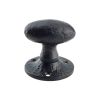 Zoo Hardware Oval Mortice Knob - 2.5" - Un-Sprung - Black