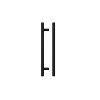 Zoo Hardware Top Drawer Fittings T Bar 160mm - Black