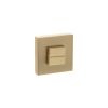 Senza Pari WC Turn and Release on Minimal Square Rose - Satin Brass