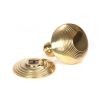 Polished Brass Beehive Centre Door Knob