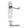 Zoo Hardware Oxford Lever Lock (57mm c/c) Furniture 170 x 42mm - Chrome