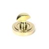 Polished Brass Round Thumbturn Set (Art Deco)