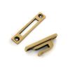 Aged Brass Locking Brompton Fastener - LH