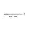Heritage Brass Casement Window Stay Ball Design 10" Satin Chrome finish