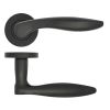Zoo Hardware Cadiz lever on rose - Matt Black