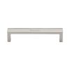 Heritage Brass Cabinet Pull Wide Metro Design 128mm CTC Polished Nickel Finish