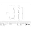 Pewter Curtain Tie Back (pair)