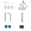 Zoo Hardware Fire Door Pack - FDP-A12-30/60 - Corridor - Non Locking - Architectural Version - Inc ZDC0024S - Stainless Steel