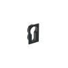 Forme Concealed Rose Euro Escutcheons Square - Matt Black (Pair)