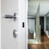 AGB Revolution XT Magnetic Bathroom Lock 60mm backset with strike plates for ALU doors - Matt Black
