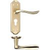 Zoo Hardware Lincoln Lever Euro Lock (47.5mm c/c) Furniture 180 x 48mm - Satin