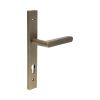 CR-101 Antique Brass Multi Point Backplate Door Handle - By Frelan Hardware - CR-101G4AB