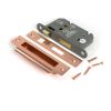 Polished Bronze 2½" Heavy Duty Bathroom Mortice Lock