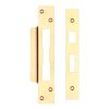 Zoo Hardware Spare Acc Pk for UK Sash Locks - *BLANK* - contains Forend, Strike and Fixing Screws - Brass
