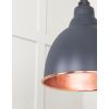 Smooth Copper Brindley Cluster Pendant in Slate