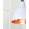 Hammered Copper Brindley Pendant in Birch