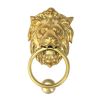 Polished Brass Lion Head Door Knocker