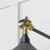 Smooth Brass Flora Wall Light in Bluff