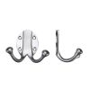 Zoo Hardware Double Robe Hook - Satin Chrome