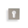 Valli Euro Profile Push-on Square Rosette Escutcheon - Satin Nickel PVD