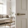 Complete Venice Door Handle Pack - Heavy Duty Latch - Antique Brass - 64mm / 3-inch Hinges - JE-F20B-AB