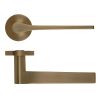 Zoo Hardware Gio Lever On Round Rose - Antique Brass