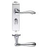 Zoo Hardware Arundel Lever Bathroom (57mm c/c) Furniture - Short Plate - Chrome