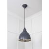 Smooth Nickel Brindley Pendant in Slate