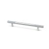 Satin Chrome Half Brompton Pull Handle - Medium