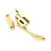 Polished Brass Night-Vent Locking Peardrop Fastener - RH