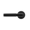 Black Brompton Lever on Rose Set (Art Deco)