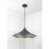 Smooth Nickel Flora Pendant in Soot