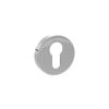 Senza Pari Euro Escutcheons on Minimal Round Rose - Polished Chrome