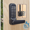 Borg BL4409 MG Pro ECP - Easicode Pro, Marine Grade Lever Keypad, Inside Rim Mounted Slam Latch With Holdback/Deadlock, MG Pro (Black) Finish