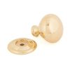 Polished Brass Mushroom Cabinet Knob 32mm