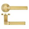 Zoo Hardware Bilbao lever on rose - Satin Brass