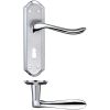 Zoo Hardware Lincoln Lever Euro Lock (47.5mm c/c) Furniture - Satin