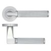 Zoo Hardware Bilbao lever on rose - Satin Chrome