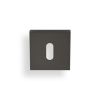 Valli Lock Profile Push-on Square Rosette Escutcheon - Anthracite
