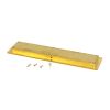 Polished Brass 250mm Plain Rectangular Pull