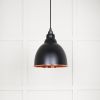 Smooth Copper Brindley Pendant in Elan Black