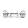 Satin Chrome Heavy Beehive Mortice/Rim Knob Set